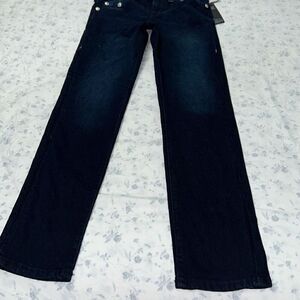 True religion dark wash boys jeans relaxed slim 12
